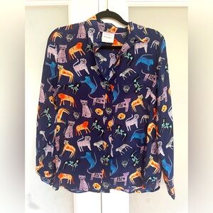 Anthropologie Carolyn Gavin blouse Silk